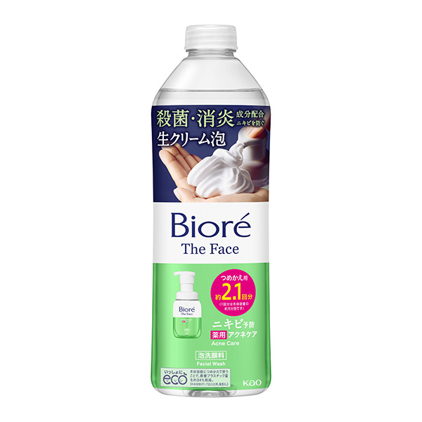 ビオレ ザフェイス 泡洗顔料 アクネケア つめかえ用 340ml (医薬部外品