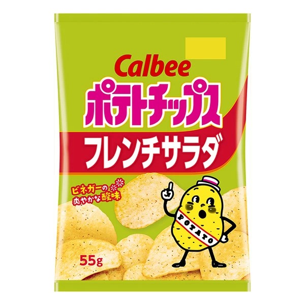 カルビー ポテトチップスフレンチサラダ 55g×12個 (1ケース): 食品