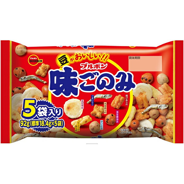 ブルボン 味ごのみ5パック 92g×12個入り(1ケース): 食品・飲料