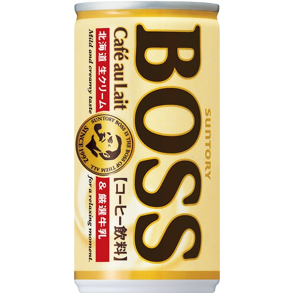 サントリー ボス カフェオレ 185ml 30本入り×1ケース[缶コーヒー