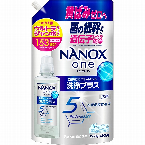 Nano_qr出品 NANOX one 洗浄プラス つめかえ用 ウルトラジャンボ 1530g×6個入り (1