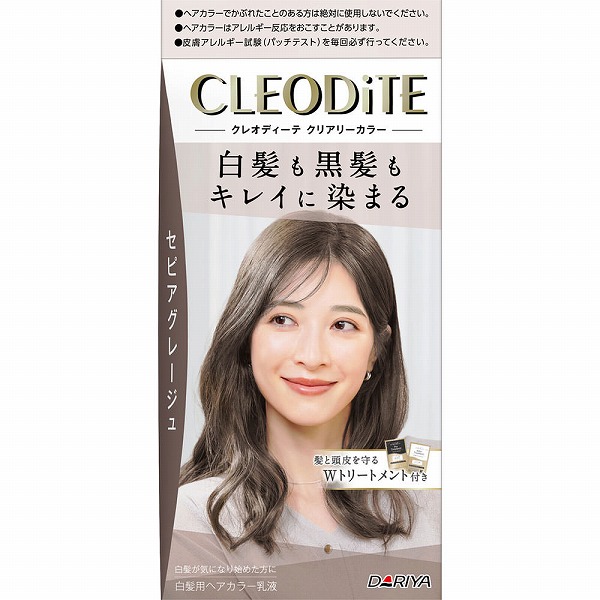クレオディーテ クリアリーカラー（白髪用） セピアグレージュ【医薬部