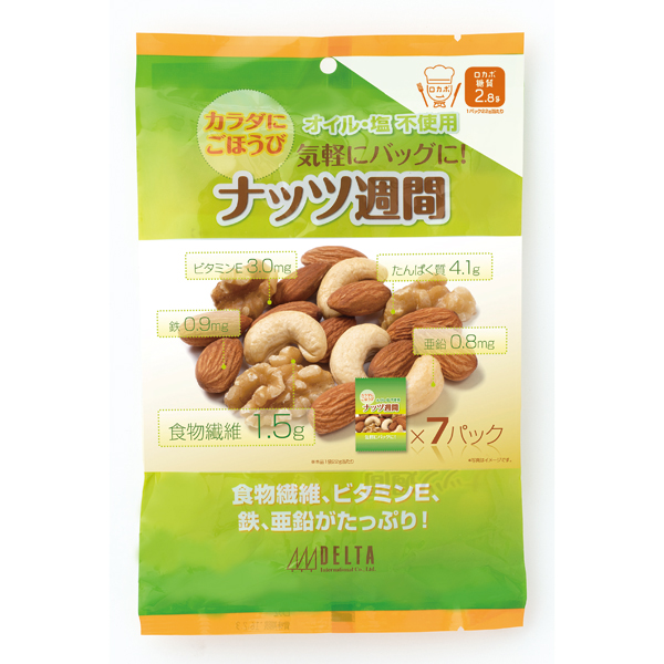 デルタ ナッツ週間 154g(22g×7袋)×10個入り (1ケース): 食品・飲料