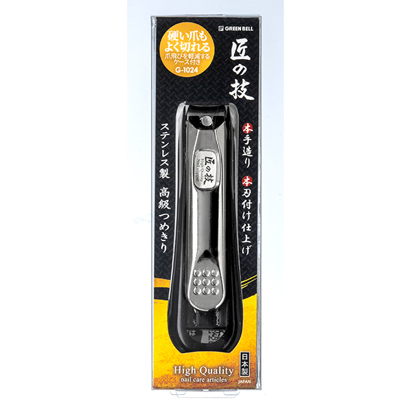 ステンレス製高級爪切り カーブ刃 G-1024: 化粧品・ビューティケア
