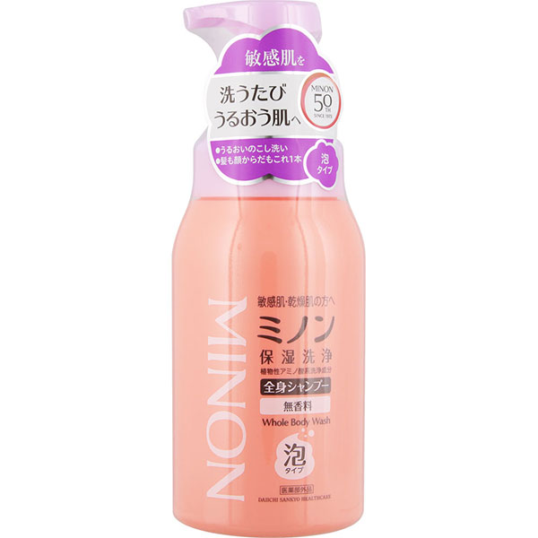 ミノン全身シャンプー泡タイプ 500mL【医薬部外品】: 化粧品