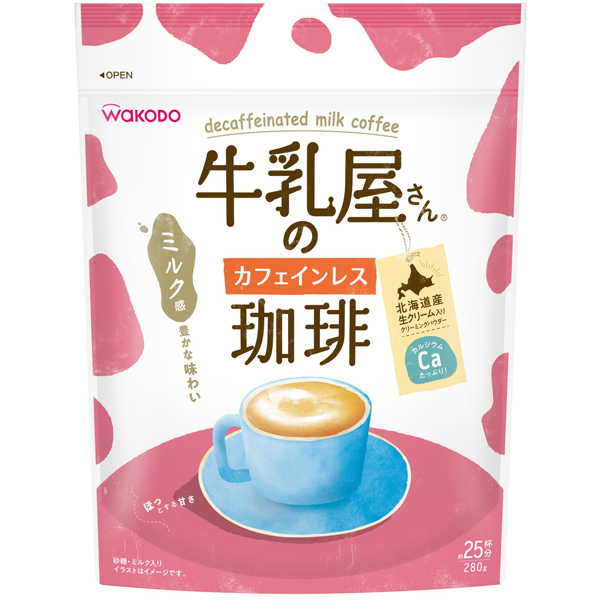 和光堂 牛乳屋さんのカフェインレス珈琲 280g×12個入り (1ケース