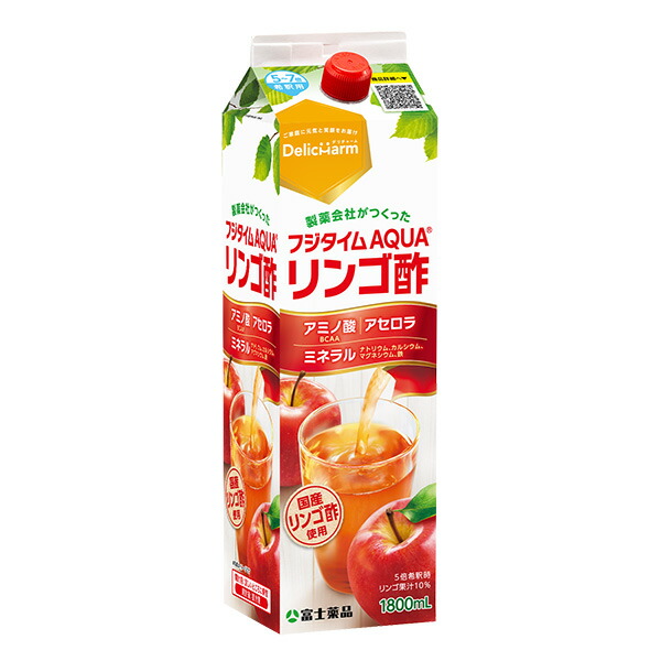 りんご酢 フジタイムAQUA 2023 1800mL(1800ml): 健康食品