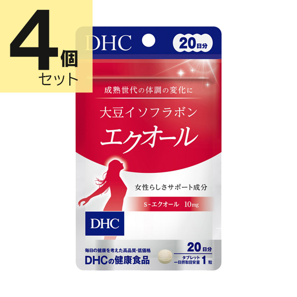 DHC 大豆イソフラボンエクオール 20日分×4個セット