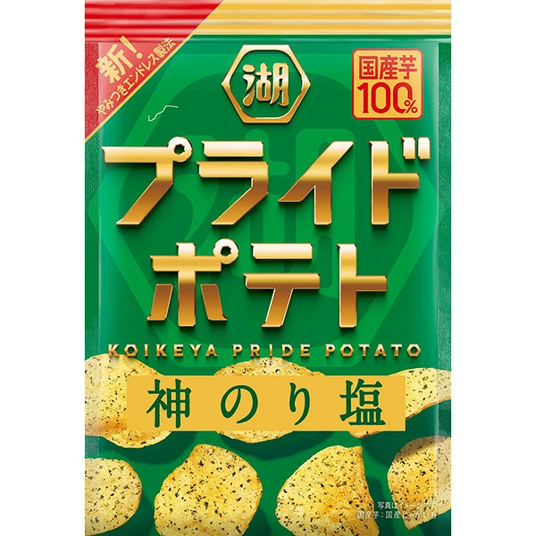 湖池屋 プライドポテト 神のり塩 55g×12袋 (1ケース)
