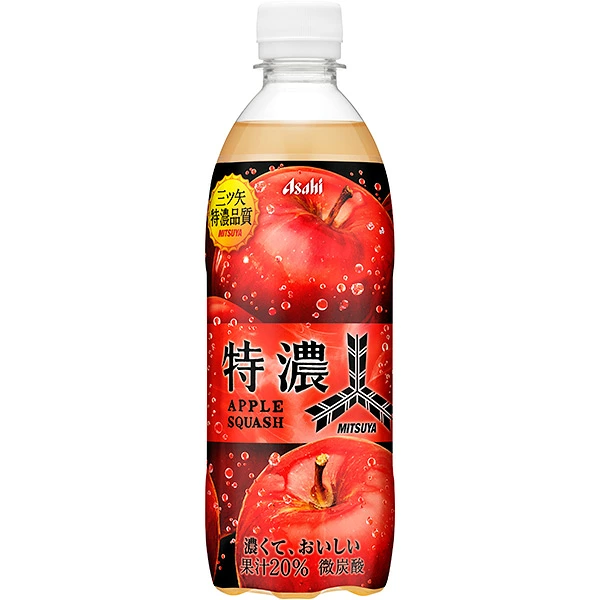 アサヒ 三ツ矢特濃アップルスカッシュ 500ml×24本 (1ケース)