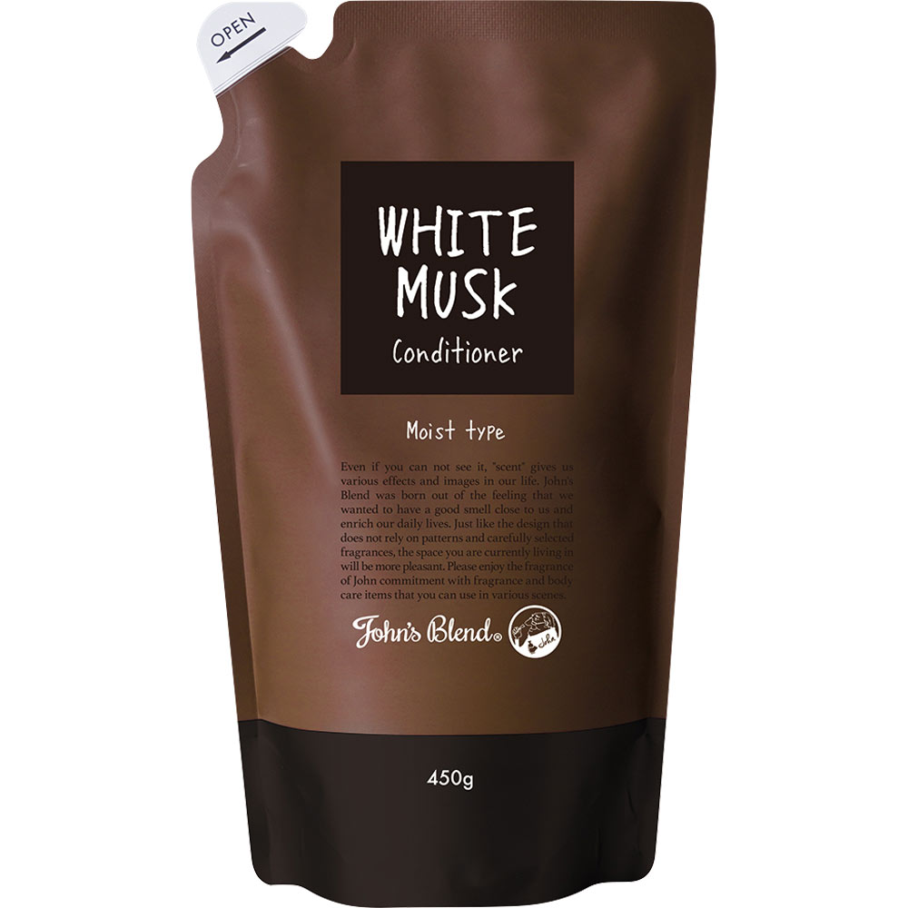 John's Blend コンディショナー ホワイトムスク 詰替 450g