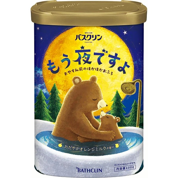 バスクリン もう夜ですよ おだやかオレンジミルクの香り 600g【医薬部外品】