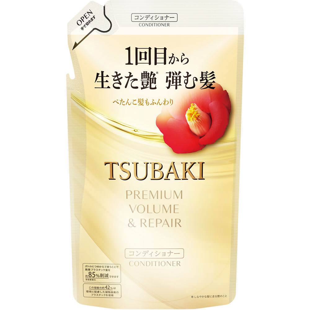 TSUBAKI プレミアム ボリューム＆リペア＜ヘアコンディショナー＞つめかえ用 300mL