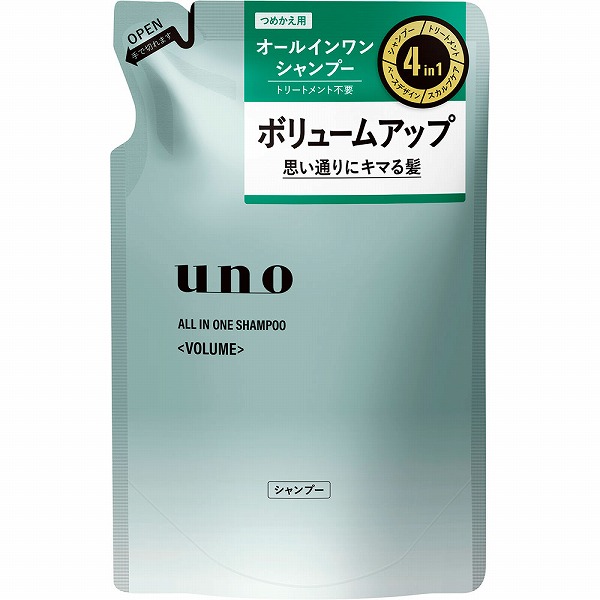 ウーノ オールインワンシャンプー ボリューム つめかえ用 400mL
