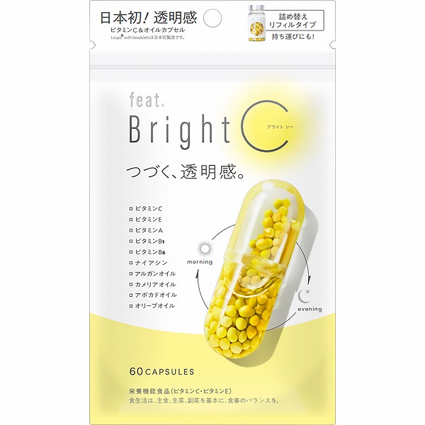 フィート ブライト シー 詰め替えリフィルタイプ 38.22g（637mg×60粒）【栄養機能食品】