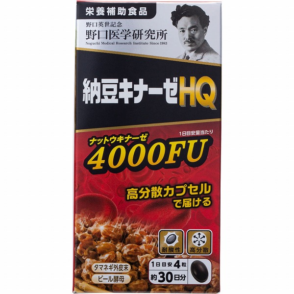 野口医学研究所　納豆キナーゼHQ 34.2g（285mg×120粒）
