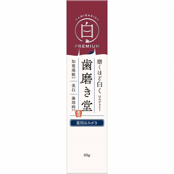 歯磨き堂 薬用ホワイトニングペースト プレミア 60g【医薬部外品】