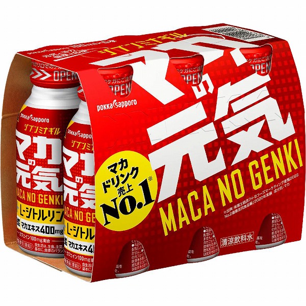 マカの元気ドリンク 100mL×6本×5セット入り(1ケース)【栄養機能食品】