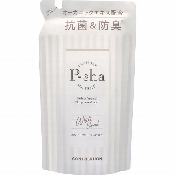 P-sha (パーシャ) 柔軟剤 ホワイトフローラルの香り 詰め替え 480mL