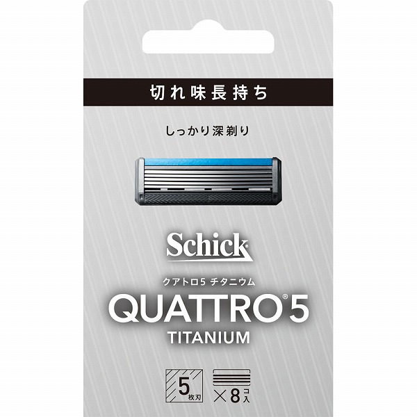 シック クアトロ5 チタニウム 替刃 8個