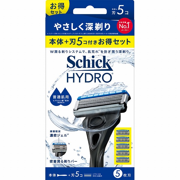 シック ハイドロ 普通肌 コンボパック 本体＋刃5個×1セット