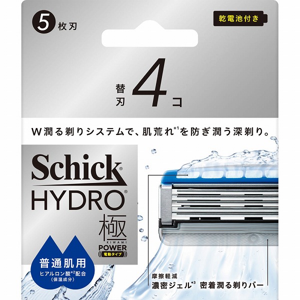 シック ハイドロ極パワー 普通肌 替刃 4個