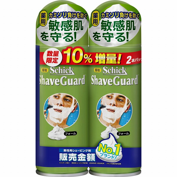 シック 薬用シェーブガード シェービングフォーム 増量 ダブルパック 220g×2本【医薬部外品】