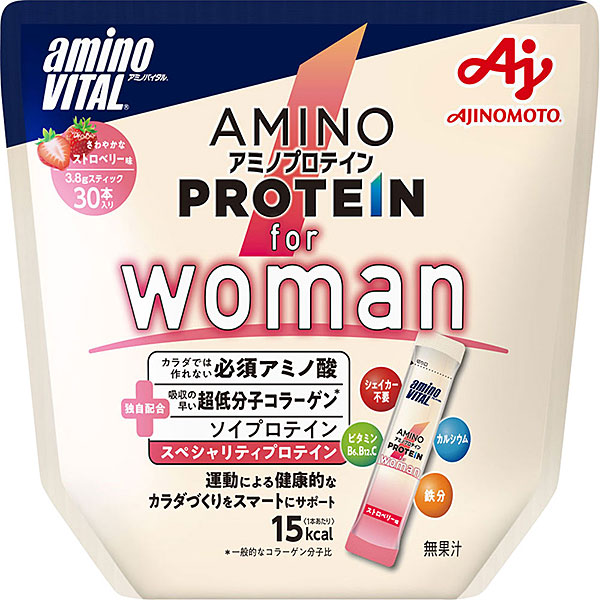 アミノバイタル アミノプロテイン ｆｏｒ ｗｏｍａｎ ストロベリー味 パウチ(114g（3.8g×30本）)