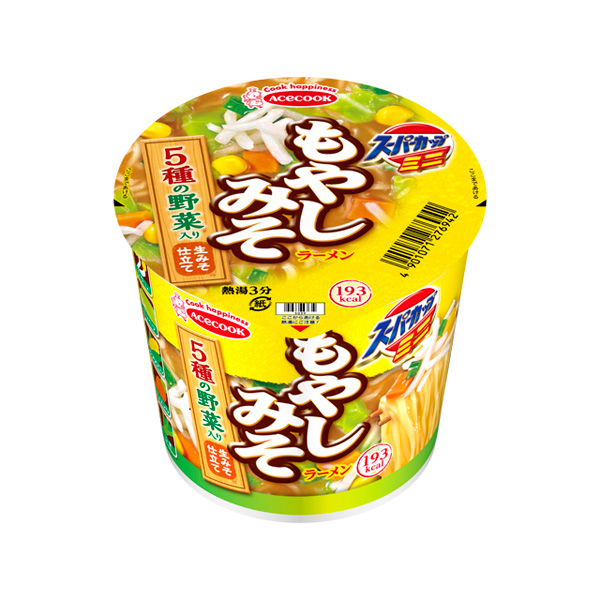 エースコック スーパーカップミニ もやしみそラーメン 51g×12個入り (1ケース)