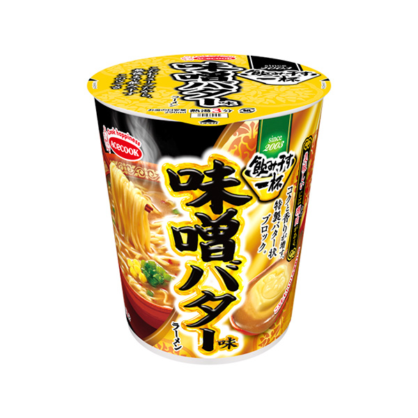 エースコック タテ型 飲み干す一杯 味噌バター味ラーメン 62g×12個 (1ケース)