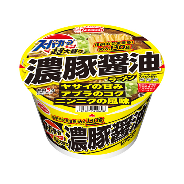 エースコック スーパーカップ超大盛り 濃豚醤油ラーメン 177g×12個 (1ケース)