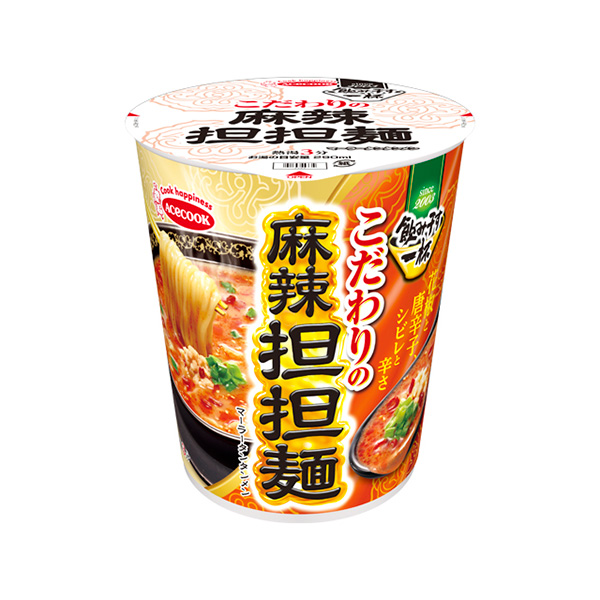 エースコック タテ型 飲み干す一杯 麻辣担担麺 67g×12個 (1ケース)