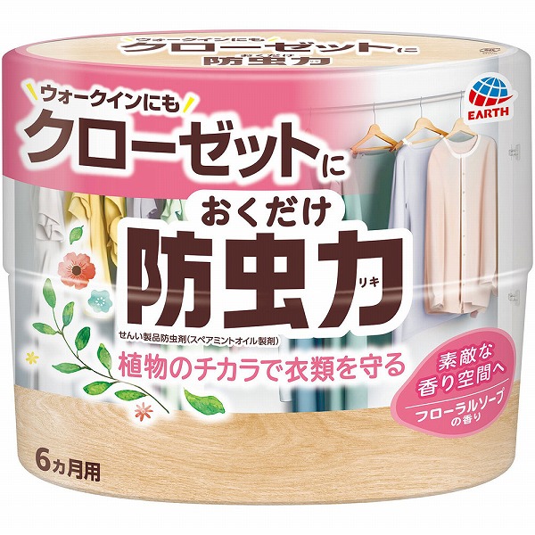 クローゼットにおくだけ防虫力 フローラルソープの香り 300mL