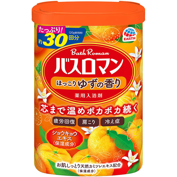 バスロマン ほっこりゆずの香り(600g)【医薬部外品】