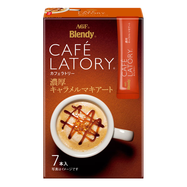 AGF ブレンディカフェラトリー スティック 濃厚キャラメルマキアート 11.5g×7本×24個(1ケース)