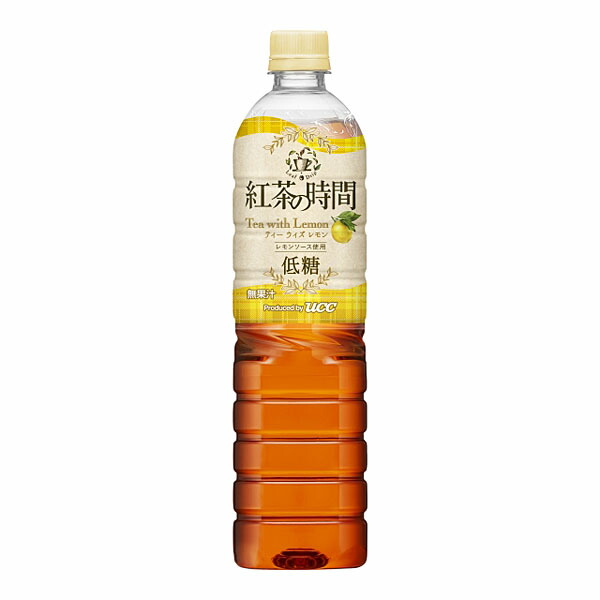UCC 紅茶の時間 ティーウィズレモン 低糖 PET 900ml×12本入り (1ケース)