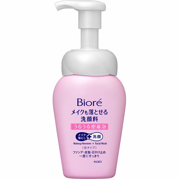 ビオレ メイクも落とせる洗顔料 うるうる密着泡 本体 160mL 花王