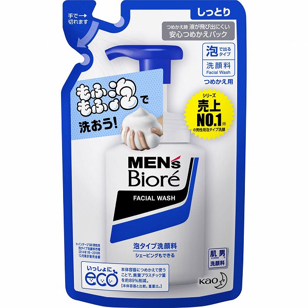 メンズビオレ 泡タイプ洗顔 レギュラー つめかえ用 130mL 花王