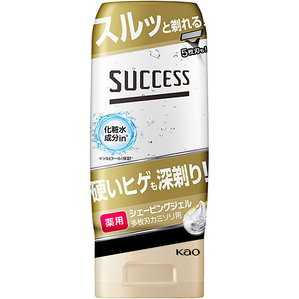 【医薬部外品】サクセス 薬用シェービングジェル 多枚刃カミソリ用(180g)　　花王