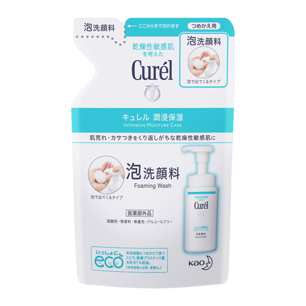 キュレル 泡洗顔料 つめかえ用 130ml（医薬部外品）花王