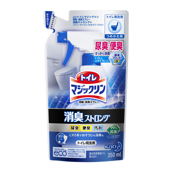 トイレマジックリン　消臭・洗浄スプレー　消臭ストロング　［つめかえ用］350ml　　花王