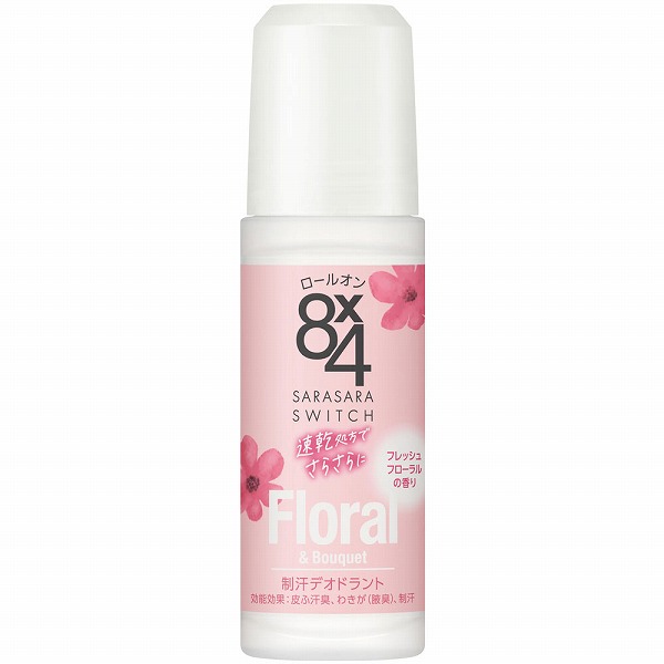 8x4(エイトフォー) ロールオン フレッシュフローラルの香り 45mL 【医薬部外品】　花王