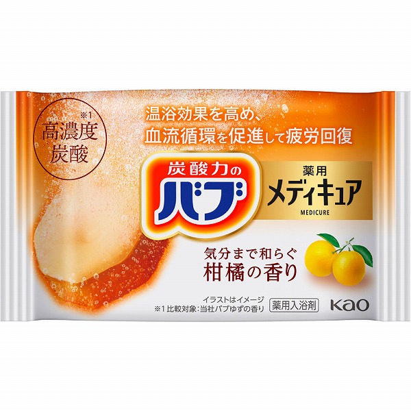 バブ メディキュア 柑橘の香り 1錠×4個【医薬部外品】花王