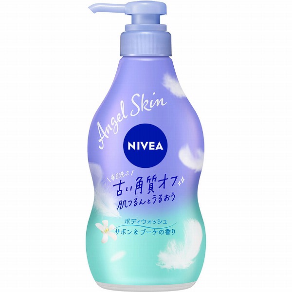 ニベア エンジェルスキン ボディウォッシュ サボン&ブーケの香り ポンプ 480mL　花王