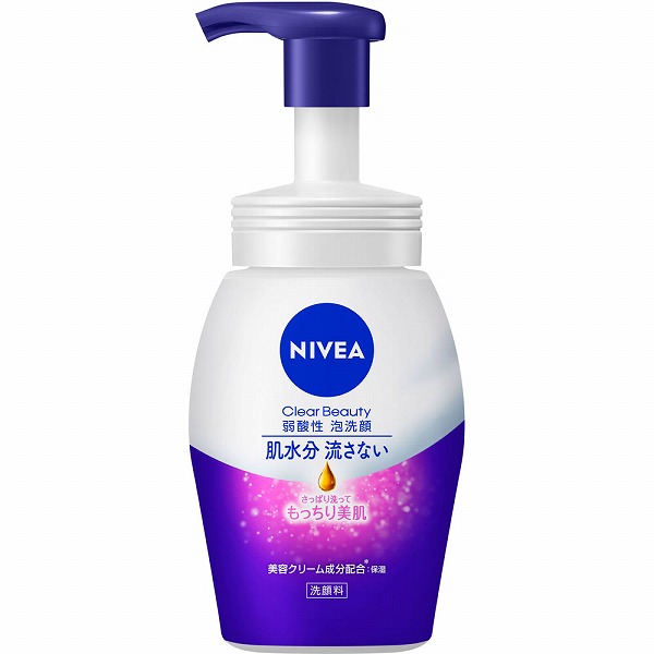 ニベア クリアビューティー弱酸性泡洗顔 もっちり美肌 本体 150ml　花王