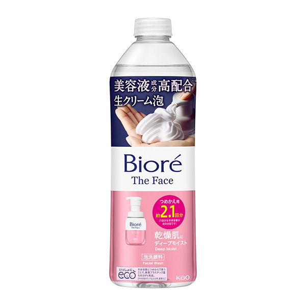 ビオレ ザフェイス 泡洗顔料 ディープモイスト つめかえ用 340ml   花王