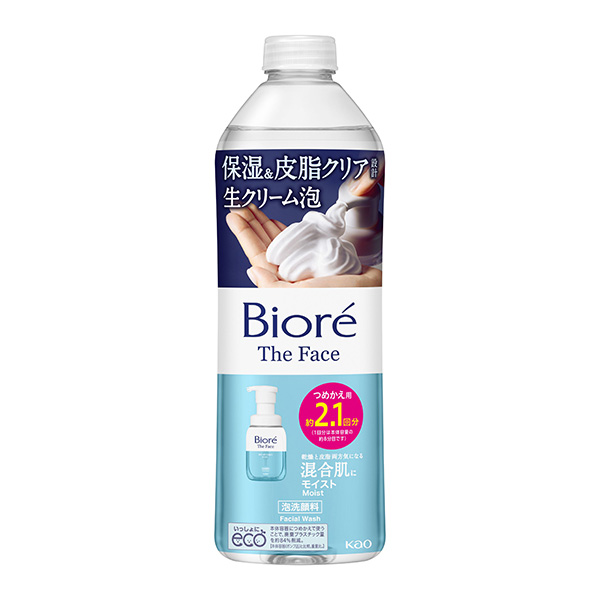ビオレ ザフェイス 泡洗顔料 モイスト つめかえ用 340ml   花王