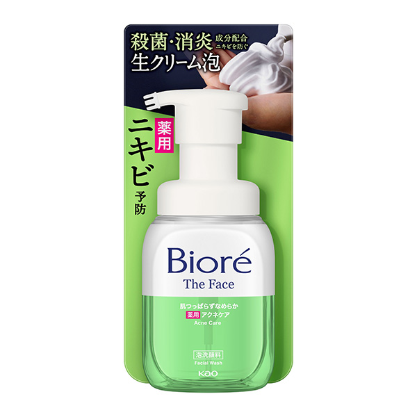 ビオレ ザフェイス 泡洗顔料 アクネケア 本体 200ml (医薬部外品)   花王