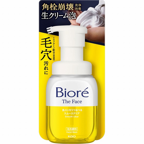 ビオレ ザフェイス 泡洗顔料 スムースクリア 本体 200mL 花王