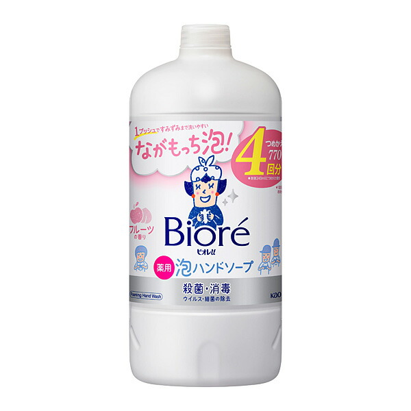 ビオレu 泡ハンドソープ フルーツの香り つめかえ用 770ml【医薬部外品】 花王